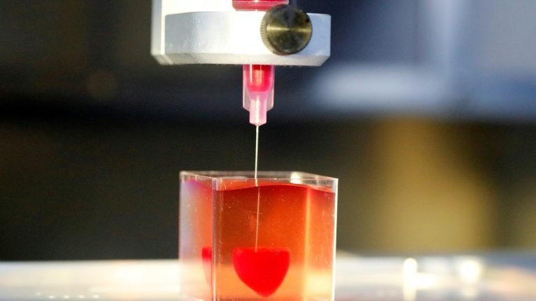 Tecido humano é usado para imprimir coração 3D